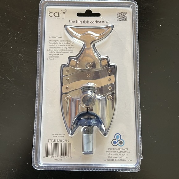 *NWT* Bar Y 3 The Big Fish Corkscrew - Picture 2 of 4